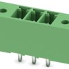 Pin header, 3 pole, pitch 3.5 mm, straight, green, 1818009
