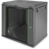 Wall enclosure, (H x W x D) 611 x 600 x 450 mm, IP20, sheet steel, black, DN-19 12-U-EC-SW