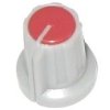 Gałka na potencjometr szaro-czerwona