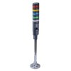 LD6A-5PZQB-RYSGW Red/Yellow/Blue/Green/White Stack Light LED Tower with Sounder & Flasher Pole Mount 24VAC/DC IDEC