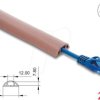 20763 Cable Duct PVC flexible 30 x 10 mm - length 2 m brown