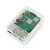 Obudowa Raspberry Pi Model 3B+/3B/2B Style Enclosure - przezroczysta