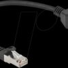 90773 Network Extension Cable S/FTP RJ45 plug to RJ45 jack Cat.6A 0.25