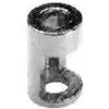 Adapter, cylindrical, Ø 6.35 mm, (H) 9.5 mm, silver, for rotary switch, 1825620-1