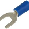 Końcówka; M5; widełkowa; izolowany; KWIM5B; niebieski; proste; na przewód; 1,5÷2,5mm2; cynowane; zaciskany