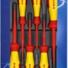 VDE screwdriver kit, PH1, PH2, PZ1, PZ2, 2.5 mm, 4 mm, Phillips/Pozidriv/slotted, 00 20 12 V04