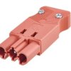 Wtyczka męska GESIS® 3-polowa 16A 250V czerwona