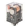 Przekaźnik monostabilny 110V ac 3PDT Omron 2.3W, Wciskane 932 Ω