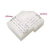 Łącznik montażowy do płytek PCB, kąt prosty, otwory 2,6 mm, poliamid PA66, naturalny, UL94V-2, PMB-1