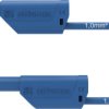 Schützinger VSFK 8700 / 1 / 50 / BL Przewód pomiarowy bezpieczny złącze męskie 4 mm złącze męskie 4 mm 50.00 cm niebiesk