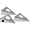 Heitronic 23009 GENOA LED Plinth Lighting Set 6W Warm White Stainless Steel