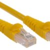 Kabel kategorii 6, Żółty, Wtyk RJ45/męski RJ45dł.: 5m, mat. koszulki: PVC
