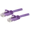 Kategoria 6 Kabel Ethernet N6PATC5MPL długość 5 m StarTech.com Fioletowy Polichlorek winylu Bez ekranowania