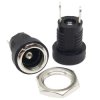 Gniazdo DC 5.5/2.5 żeńskie panelowe z nakrętką M8 30V 2A