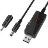 Moduł konwertera USB Power Boost Line DC 5V na DC 9V / 12V,kabel adaptera USB 5.5mm do routera,modemu,wentylatora,głośnika.