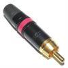 RCA wtyk na kabel czerwony - NEUTRIK NYS373-2
