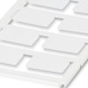 PA device marker, (L x W) 14.8 x 27 mm, white, sheet with 8 pcs, 0827894