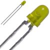LED, THT, yellow, 588 nm, 5 mcd to 0.015 cd, 60°, L-934YD