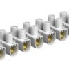 Lustre terminal, 12 pole, 4-16 mm², clamping points: 12, white, screw connection, 76 A, 2056550