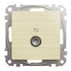SEDNA DESIGN & ELEMENTS Gniazdo antenowe TV przelotowe (10dB) brzoza SDD180478 SCHNEIDER ELECTRIC