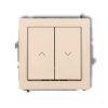 DECO Wyłącznik żaluzjowy zwierny przycisk beżowy 1DWP-8 KARLIK