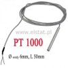 Czujnik temp. PT1000 6x50mm -30 - 500C; 1.5m