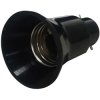 Dencon 1940BNB B22 to E27 Adaptor Black
