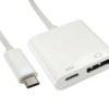 Kabel adaptera, 4K, do wyświetlaczy: 1, USB C, DisplayPort