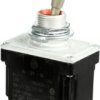 Toggle switch, metal, 2 pole, groping/latching, (On)-Off-(On), 10 A/250 VAC, silver-plated, 2TL1-7