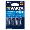 4x bateria R-03 R03 AAA 1,5V alkaliczne Varta Longlife Power