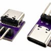 Gniazdo USB-C z pinami do płytki prototypowej
