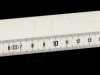 Plastic measuring stick, 2 m, white, duplex scale