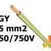 Przewód LGYżo 35 mm2 żółto-zielony (450/750V) jednożyłowy linka H07V-K (krążki 100m) G-106076 TELEFONIKA