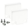 Barthelme 62398613_9010 BARdolino End Cap Set Aluminium RAL 9010 2 Pieces