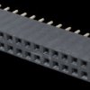 2x 17-pin Socket terminal strip, straight, RM 2.54, H: 8.5 mm