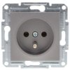 Gniazdo 2P+PE bez ramki, stalowe EPH2800162