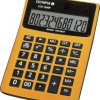 Olympia LCD 1000P Kalkulator stołowy pomarańczowy Wyświetlacz: 12 energią słoneczną, bateryjne (S x W x G) 106 x 40 x 15
