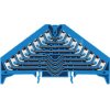 Patch distribution terminal, push-in connection, 0.5-1.5 mm², 32 pole, 8 A, 4 kV, blue, 1173910000