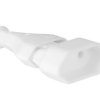 GNIAZDO WTYCZKOWE PLASKIE 2,5A BIALE