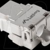 KSFA-2000 Keystone module, RJ45 Cat.6a FTP 180° socket, silver