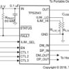 USB charging port controller and 2.5A power switch with load detection