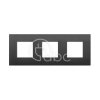Ramka ozdobna 6M (2+2+2x71) czarny technopolimer, 19644.71
