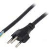 Kabel: 3X1mm2, Przewody,Sev-1011 (J) Wtyk, 3M, 10A Lt-313 H05vv-F 3X1.0 Blk...