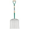 Draper 63578 10 Prong Manure Fork with Wood Shaft and MYD Handle