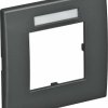 Ramka okładki 1x 84x84mm czarno-zielona OBO Bettermann, 6119334, (S x W x G) 84 x 84 x 8.5 mm