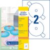 L7676-25 CD labels, white, 117 x 117 mm, permanent