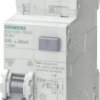 Wyłącznik różnicowoprądowy Siemens 5SU1356-7KK25, 1-biegunowy + N, C 25 A 0,03