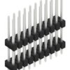 Pin header, 20 pole, pitch 2.54 mm, straight, black, 10051414