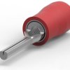 Insulated pin cable lug, 0.3-1.42 mm², AWG 22 to 16, 1.8 mm, red, 165168