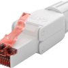 CAT 6 złącze RJ45 do montażu bez użycia narzędzi, niekranowane UTP